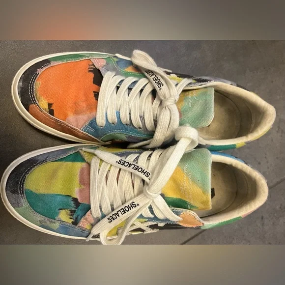 Off White Paint Splatter Sneakers… - Picture 6 of 14
